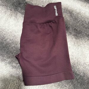 Define Women's Burgundy Bike Shorts